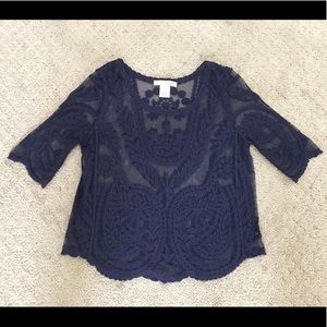 Embroidered Lace Blouse